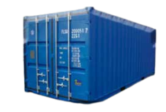 blue storage container